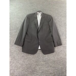 Brooks Brothers Suit Jacket 48 R Gray Wool Solid Explorer Maidson Fit Designer